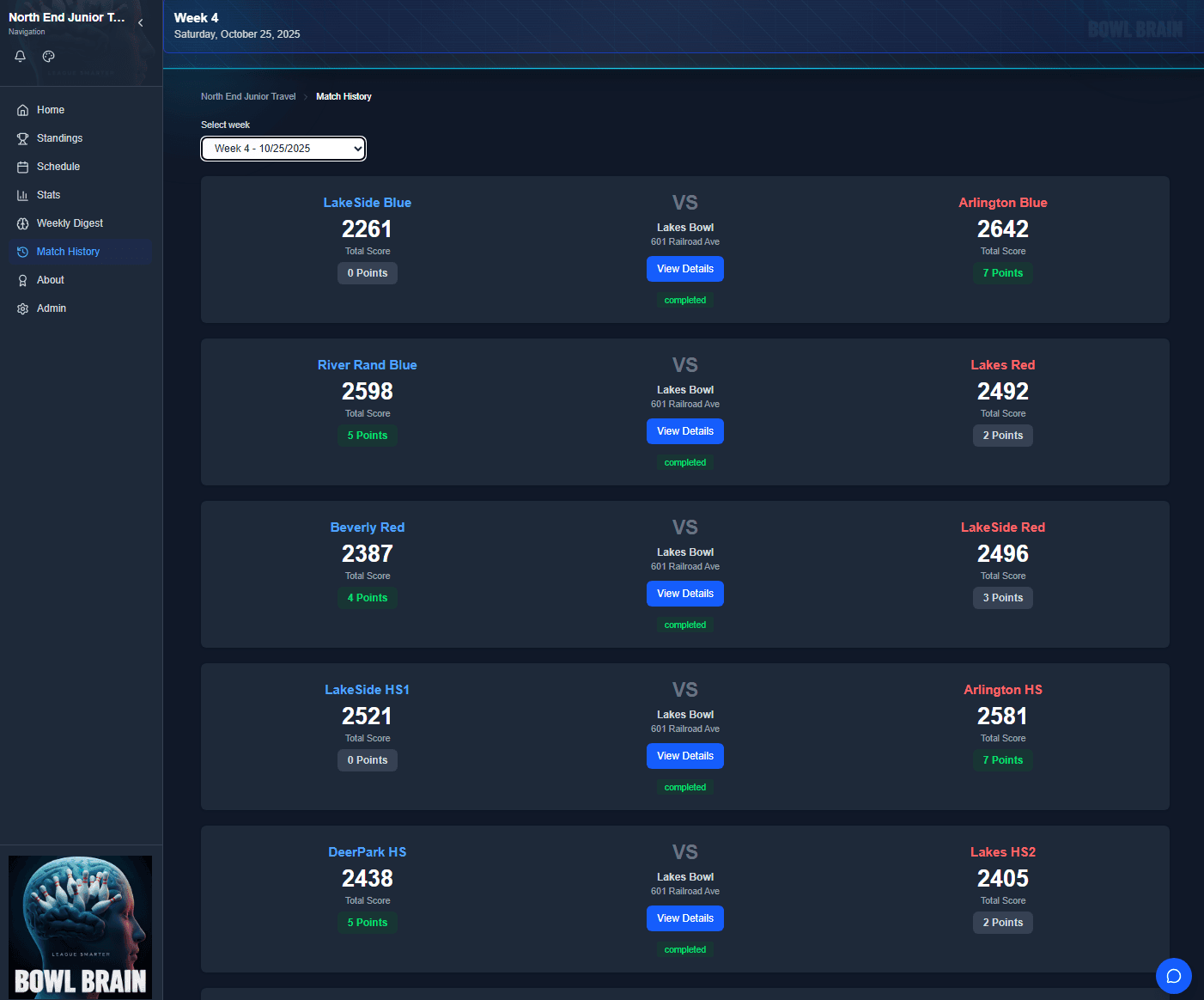 League Management — screenshot 5